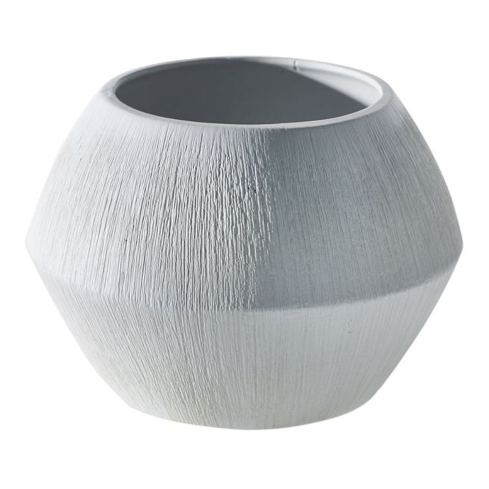 Modern White Textured Vase